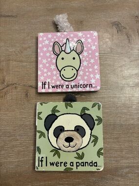 Jellycat - If I Were A Unicorn & Panda book set